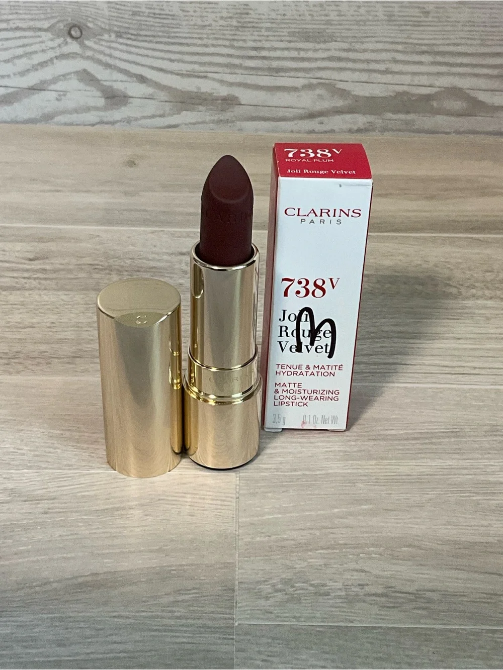 Clarins Royal Plum Velvet Lipstick - 738V